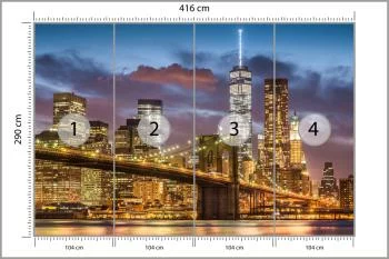 Fototapeta Nowy Jork Nocą - obrazek 3