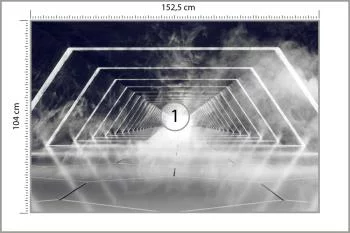 Fototapeta 3D kosmiczny Tunel gwiezdny - obrazek 3