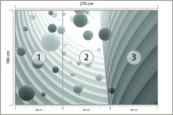 Fototapeta unoszące się kule 3D - obrazek 3