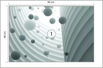 Fototapeta unoszące się kule 3D - obrazek 3