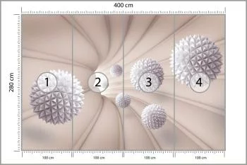 Fototapeta Kule 3D W Tunelu - obrazek 3