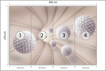 Fototapeta Kule 3D W Tunelu - obrazek 3