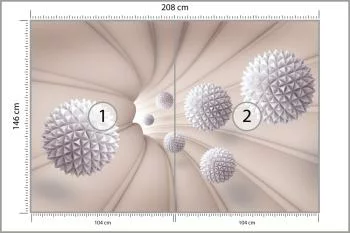 Fototapeta Kule 3D W Tunelu - obrazek 3