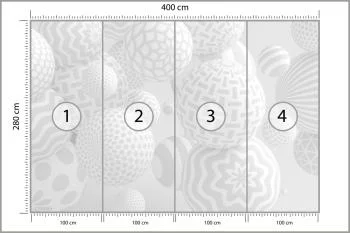 Fototapeta Nowoczesne jasne Kule 3D - obrazek 3