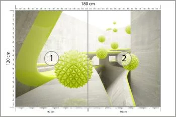 Fototapeta Nowoczesne Kule 3D - obrazek 3