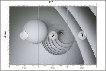 Fototapeta Optyczna Kula 3D - obrazek 3