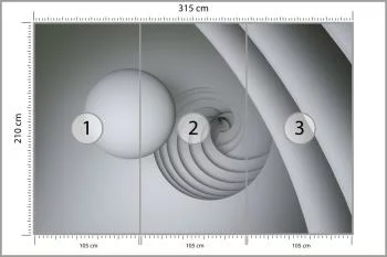 Fototapeta Optyczna Kula 3D - obrazek 3