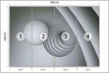 Fototapeta Optyczna Kula 3D - obrazek 3