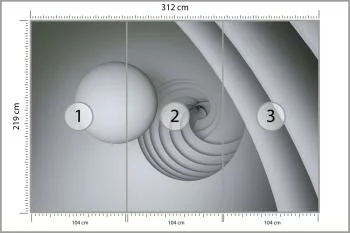 Fototapeta Optyczna Kula 3D - obrazek 3