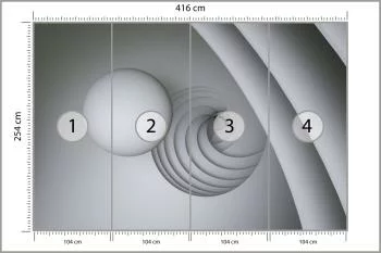 Fototapeta Optyczna Kula 3D - obrazek 3