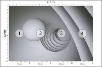 Fototapeta Optyczna Kula 3D - obrazek 3