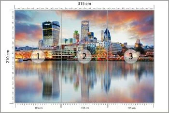 Fototapeta Panorama Londynu - obrazek 3