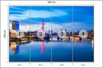 Fototapeta Panorama Londynu - obrazek 3