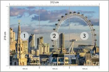 Fototapeta London Eye - obrazek 3