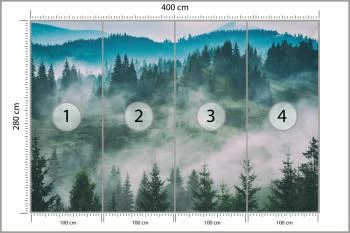 Fototapeta Las We Mgle - obrazek 3