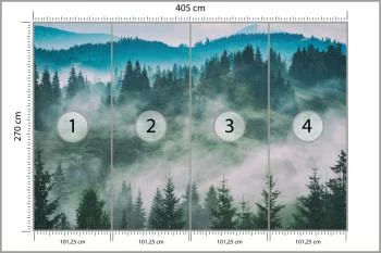 Fototapeta Las We Mgle - obrazek 3