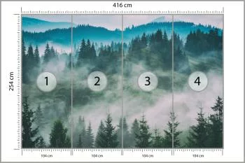 Fototapeta Las We Mgle - obrazek 3