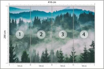 Fototapeta Las We Mgle - obrazek 3