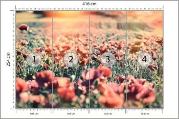 Fototapeta Łąka Pełna Maków - obrazek 3
