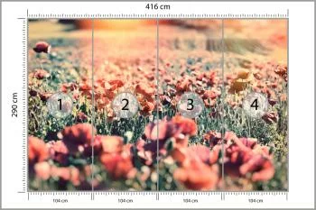 Fototapeta Łąka Pełna Maków - obrazek 3