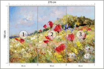 Fototapeta Malowane Maki - obrazek 3