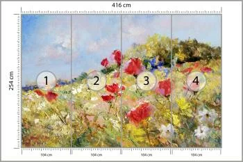 Fototapeta Malowane Maki - obrazek 3