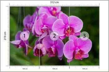 Fototapeta Kwiaty Orchidei 3D - obrazek 3