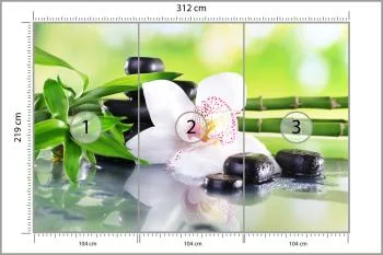 Fototapeta Piękny Storczyk Spa - obrazek 3