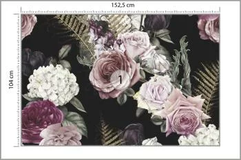 Fototapeta Kolorowe Róże W Stylu Vintage - obrazek 3