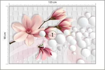 Fototapeta Kolorowa Magnolia - obrazek 3