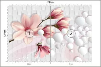 Fototapeta Kolorowa Magnolia - obrazek 3