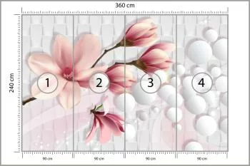 Fototapeta Kolorowa Magnolia - obrazek 3
