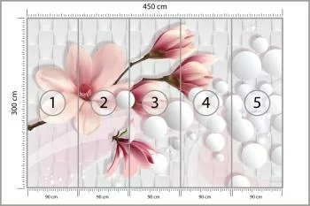 Fototapeta Kolorowa Magnolia - obrazek 3