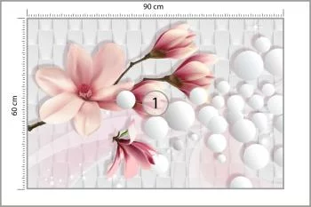 Fototapeta Kolorowa Magnolia - obrazek 3