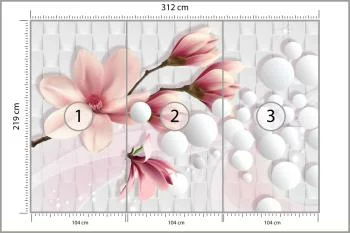 Fototapeta Kolorowa Magnolia - obrazek 3