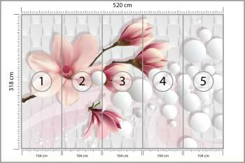 Fototapeta Kolorowa Magnolia - obrazek 3