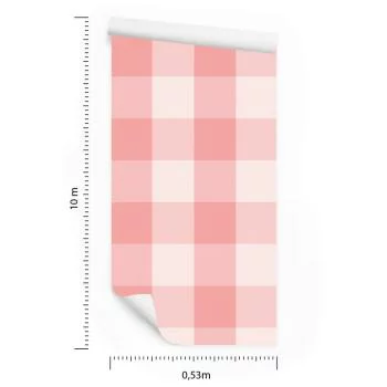 Tapeta Minimalistyczna Krata W Pastelowych Barwach - obrazek 3