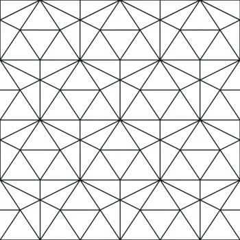 Tapeta Czarno-Biały Wzór Geometryczny - obrazek 2