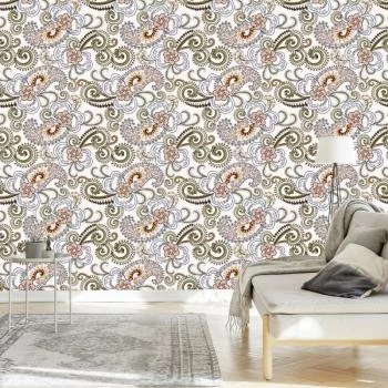 Tapeta Kolorowy Wzór Paisley