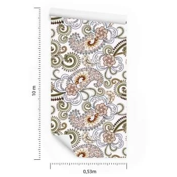 Tapeta Kolorowy Wzór Paisley - obrazek 3