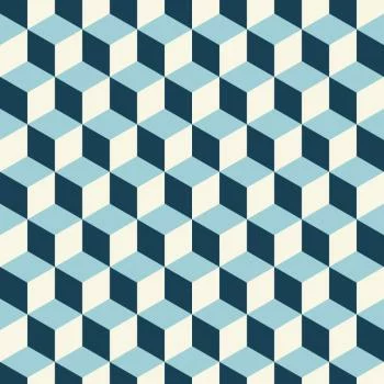 Tapeta Sześciany 3D W Stylu Retro - obrazek 2