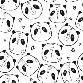 Tapeta Pandy Z Serduszkami - obrazek 2