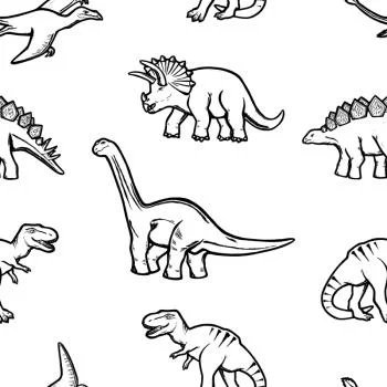 Tapeta Dla Dzieci W Dinozaury, Zwierzęta - obrazek 2