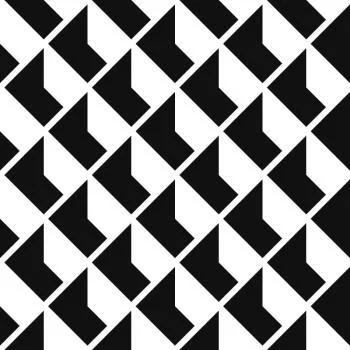 Tapeta Czarno - Białe Wzory Geometryczne - obrazek 2