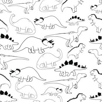 Tapeta Z Dinozaurami, Do Pokoju Dziecka - obrazek 2