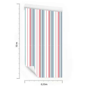 Tapeta Kolorowe, Pionowe Pasy Do Salonu, Sypialni - obrazek 3