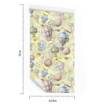 Tapeta Balony W Pastelowych Kolorach - obrazek 3