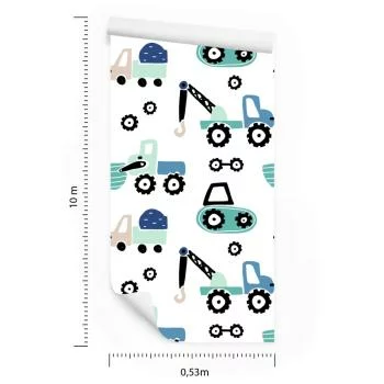 Tapeta Maszyny Na Jasnym Tle - obrazek 3