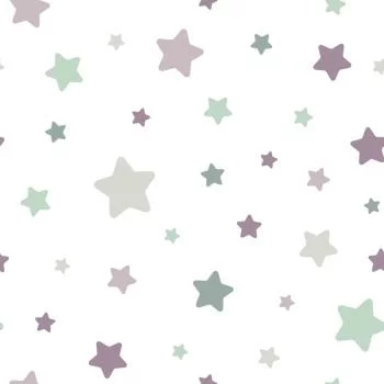 Tapeta Dla Dzieci – Kolorowe Gwiazdki - obrazek 2