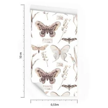 Tapeta Do Kuchni, Motyle, Kwiaty, Rośliny, Natura - obrazek 3